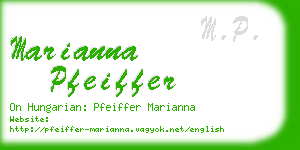 marianna pfeiffer business card